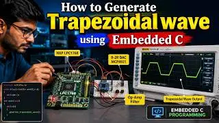 Trapezoidal wave Generation using DAC
