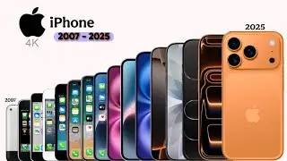 Iphone Evolution - from 2007 to 2025 | 4K