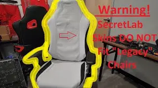 Примерка обивки кресла Secretlab на Titan 2017