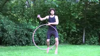 Hula Hoop tricks: Helicopter to One Leg Escalator Hoopsmiles Tutorial