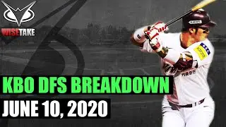 KBO DFS Picks - 6/10/20 | Korean Baseball DraftKings Breakdown