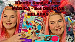 Kinetic Sand - Arena M&Aacute;GICA - Set DELICIAS HELADAS