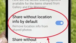 Share without location info by default in Gallery Redmi Mobile