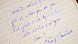 TERRY JOSEPHSONquotes in beautiful English cursive handwriting style using cellopen|QUOTESERIES 9|