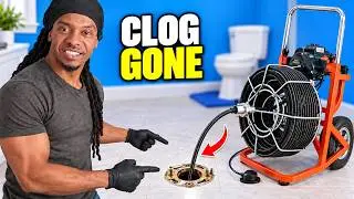 How To Use A Snake To Unclog Toilet 🐍🚽