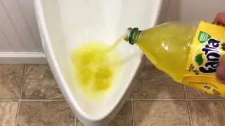 Will it Flush? - Yellow Fanta Vs Urinal
