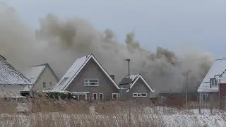 Brandweer Groningen en Harkstede naar grote uitslaande brand in Meerstad