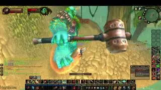 Turtle WoW - HC Warrior (52) solo Mok'rash (50 Elite)