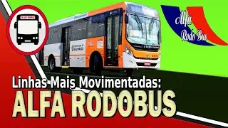 LINHAS DE &Ocirc;NIBUS MAIS MOVIMENTADAS ALFA RODOBUS 2022