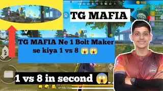 TG mafia 1 vs 8 with Bolt Maker. #freefire #totalgamingesports #tgmafia #esportnews #trendingvideo