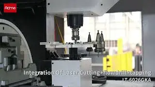 ACME Laser LT-6026GKA Tube Laser Cutter | Hot Melt Tapping Demo | Zero Burrs, Strong Thread Quality