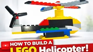 How I made a new style Lego Helicopter 🚁 | Satisfying DIY video 