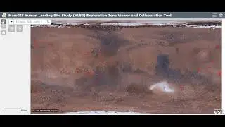MarsGIS Human Landing Site Study HLS2 Exploration Zone Viewer and Collaboration Tool
