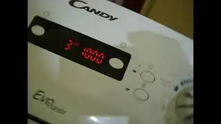 Zkouška po opravě automatické pračky CANDY