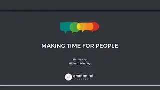 TAKING CONTROL OF YOUR TIME - Richard Hindley - Sunday 19 October 2025