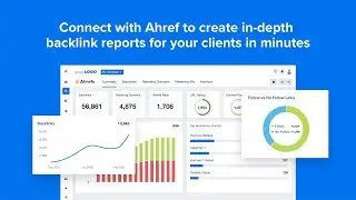 Connect with Ahref to create in-depth backlink reports - AgencyAnalytics Data Visualization Platform