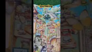 Journaling/Village Fantasy theme 💛/#asmr #scrapbooking #journaling #journal #artjournal #creative
