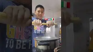 Food Faceoff 🇨🇦vs. 🇮🇹 #lionfield #shorts @Lionfield