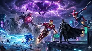 The Ultimate Crossover: Iron Man, Batman, Sonic & Spider-Man! 🔥 (Hindi Story) 