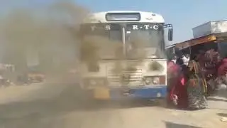 Banswada to Hyderabad bus fire accident