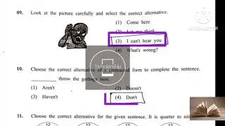 Set D पाचवी scholarship Exam Answer key 9 february 2025 English quno. 1 to 25