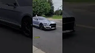 Mustang Shows Off But Crashes With Kid