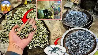 Incredible process of making nut 🔩 Manufacturing Process Video | all Pakistani production