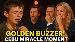 Golden Buzzer Miracle 😭 Poor Irish Boy’s Hotel California Voice Makes Judges Cry | Cebu Moment