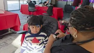 Jayveda&rsquo;s Snowflake Face Painting ❄️ | Fun at Dad&rsquo;s Office Holiday Event | Cute Winter Moments