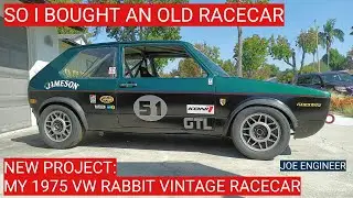 Итак, я купил старую гоночную машину: мой гоночный VW Rabbit Vintage Racecar 1975 года.