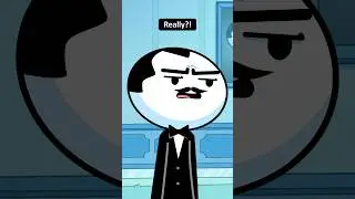 Dinner with Rich People Be Like 💀 (Original Animation Meme) #shorts