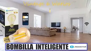 Cómo es la BOMBILLA INTELIGENTE DE AIGOSTAR | Bombilla Vintage regulable y wifi | @AigostarES