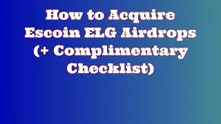Escoin ELG $MUST DO by 21st March to claim Airdrop!