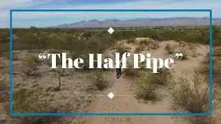 Lone Cactus Loop, overhead trail view with drone. Tucson, Arizona
