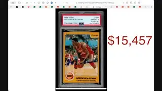 AUCTION RECAP: Record breaking 1984 Star Olajuwon sale & are PSA 7 Jordan 101 prices still declining