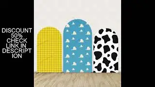 Blue Sky Cloud 2-Sided Arch Cover Backdrop Photography Background Custom Birthday Party Background