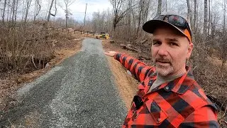 This was harder than I thought! Building a new roadway driveway on the farm!