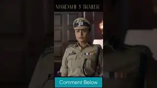 Mardaani 3 | Mardaani 3 Trailer Review  | Rani Mukerji | Movie Review #bollywood #shorts #mardaani3