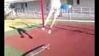 Raymie Jumps off swing onto longboard