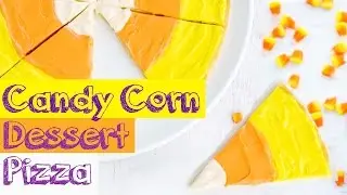 EASY Halloween Candy Corn Dessert Pizza
