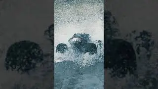 Traxxas Summit Hydroplane Slowmo #shorts