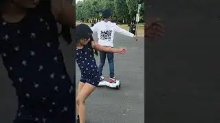 challenging charan rocking riya #shorts #ytshorts #hooverboard#trending#charan#riya#rockingsiblings