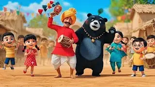 Kalu Madari Aya | कालू मदारी आया | Dancing Monkey Rhyme for Kids | Kalu Madari Aya, Nursery rhymes