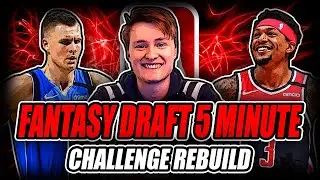 A FANTASY DRAFT REBUILD IN 5 MINUTES!!
