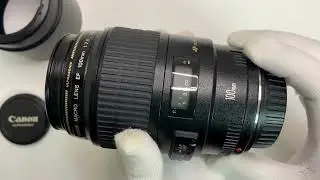 Canon EF 100mm F/2.8 Macro USM Prime Lens from Japan [Near Mint W/Hood]#canon #Macro #lens