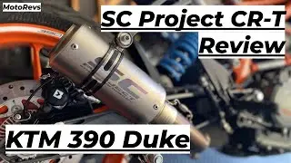 Обзор выхлопной системы и проверка звука KTM Duke 390 SC Project CR-T