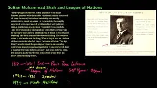 Sultan Muhammad Shah And The League of Nations