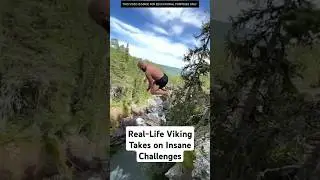 Real-Life Viking Takes on Insane Challenges #facts #shorts