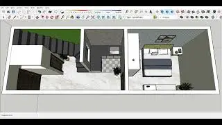 10' x 30'  Ground floor 3D House plan //   1BHK //3D  300 sqft area #houseplanner Ghar ka naksha