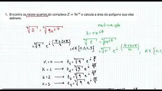 Exercício de radiciação.